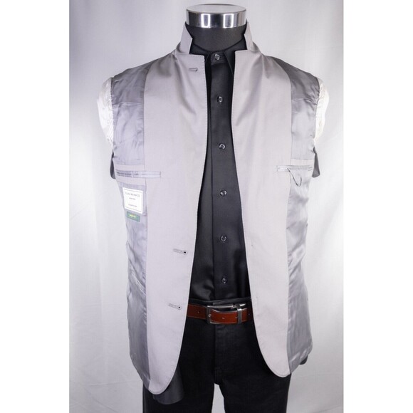 Club Monaco New York Grant Fit Cotton Sport Coat Jacket Blazer Beige Sz 36R EUC - Picture 8 of 13